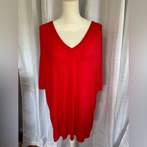Large Piko Red Oversized top ❤️